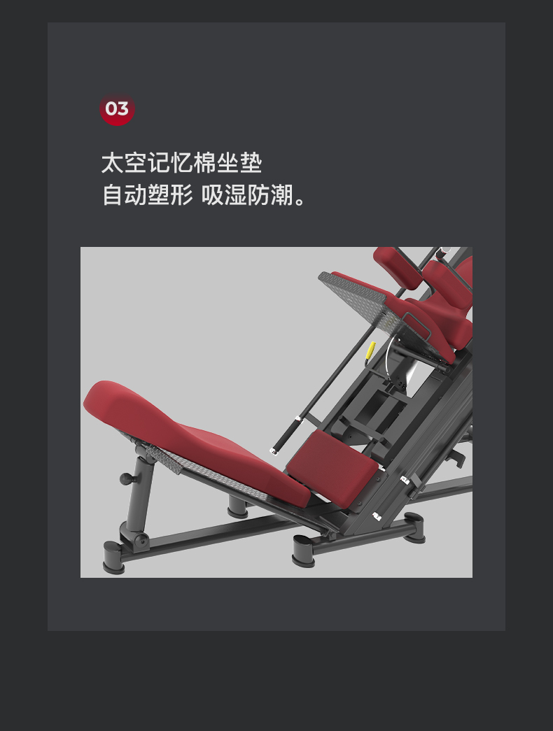 美国蜜柚官网在线下载-J-6031 45度倒蹬斜蹲复合训练器(图9)